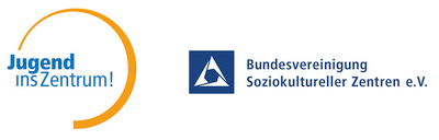Logo Jugend ins Zentrum der Bundesvereinigung Soziokultureller Zentren e. V.