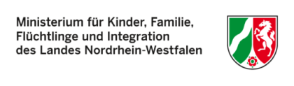 Logo des Ministeriums für Kinder, Familie, Flüchtlinge und Integration NRW.