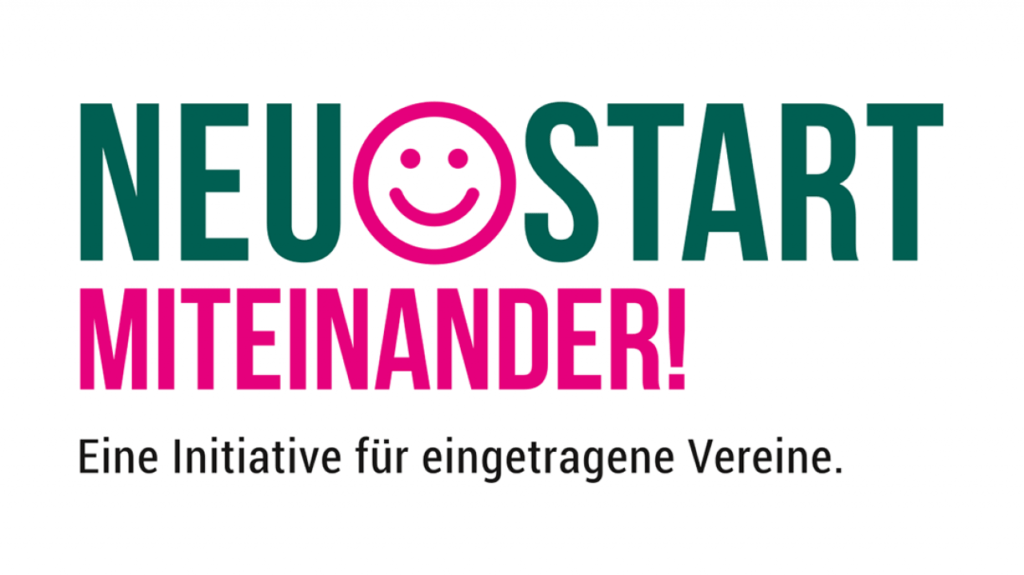 Logo der Initiative "Neustart Miteinander!" für eingetragene Vereine